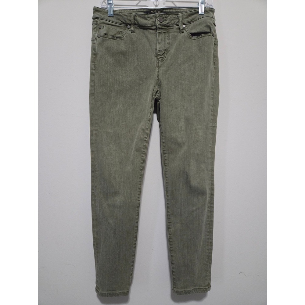 Liverpool Los Angeles The Hugger Ankle Jeans Olive Night Petite‎ 8P LP2098WF